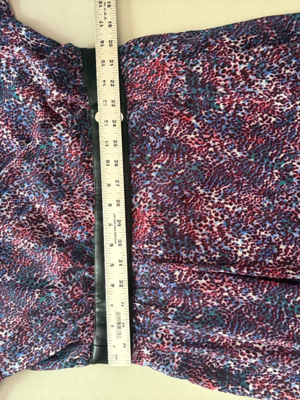 DKNY Purple Combo Animal Print Midi Dress Size Medium - Picture 11 of 12